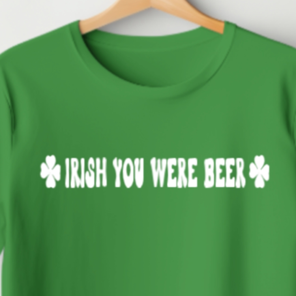 Green Graphic Tee - Irish You Were Beer